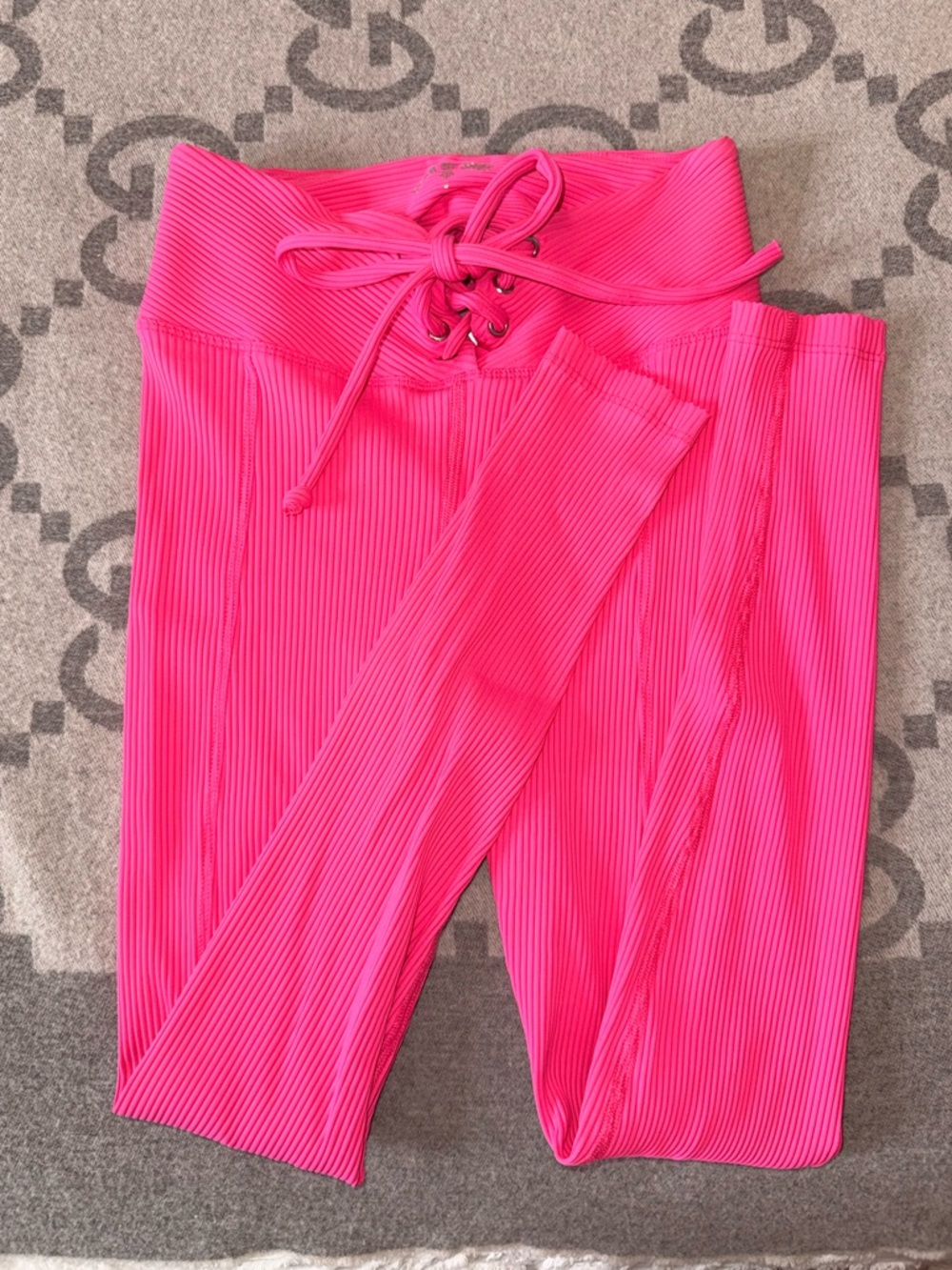 Year of Ours Ribbed Football Lace-Up Leggings - Picture 4 of 10